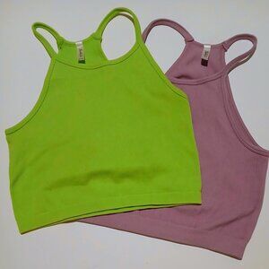 GUC Alexander Jane Ribbed Bralette Set of 2 Size Large